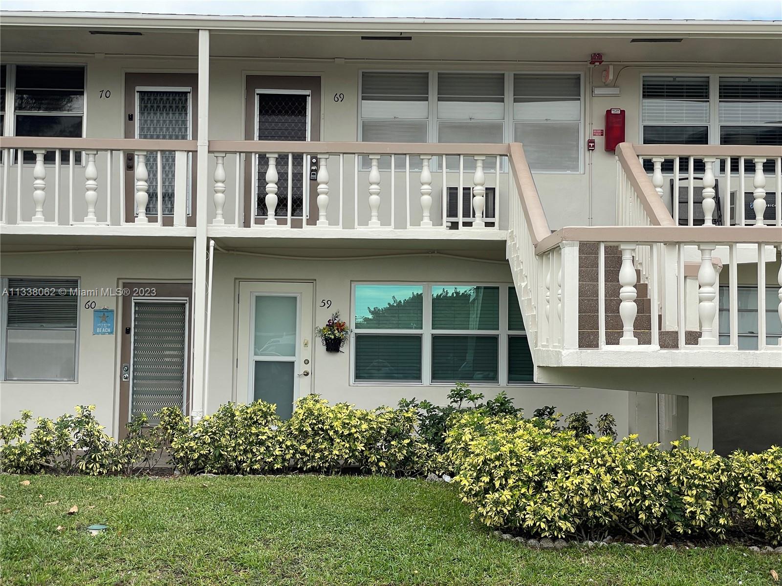 2nd FLOOR unit available in April 2023. There is a water view from the patio. Tiled floors. Conveniently located rom the East Gate (Military Rd). Century Village offers the best in 55+ lifestyle living with is 55,000sq ft newly remodeled club house, theater, pools, fitness center, courtesy transportation, tennis, and so much more.