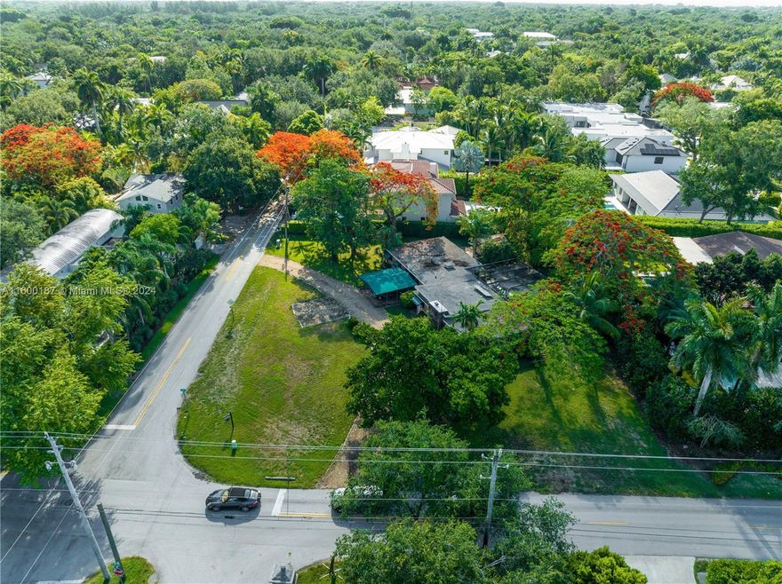 LOCATION, LOCATION, LOCATION. Almost a HALF ACRE - 19,195 Sqft, situated in the desirable CORAL GABLES HIGH PINES neighborhood on a very LARGE corner lot. Surrounded by beautiful homes, this area is the new up and up in Miami. Enjoy the close proximity to Miami's finest private and public schools, hospitals and restaurants in an upscale neighborhood surrounded by parks, making it the perfect setting for family-friendly living. Build your dream home or remodel the existing structure, don't miss out on this rare opportunity.