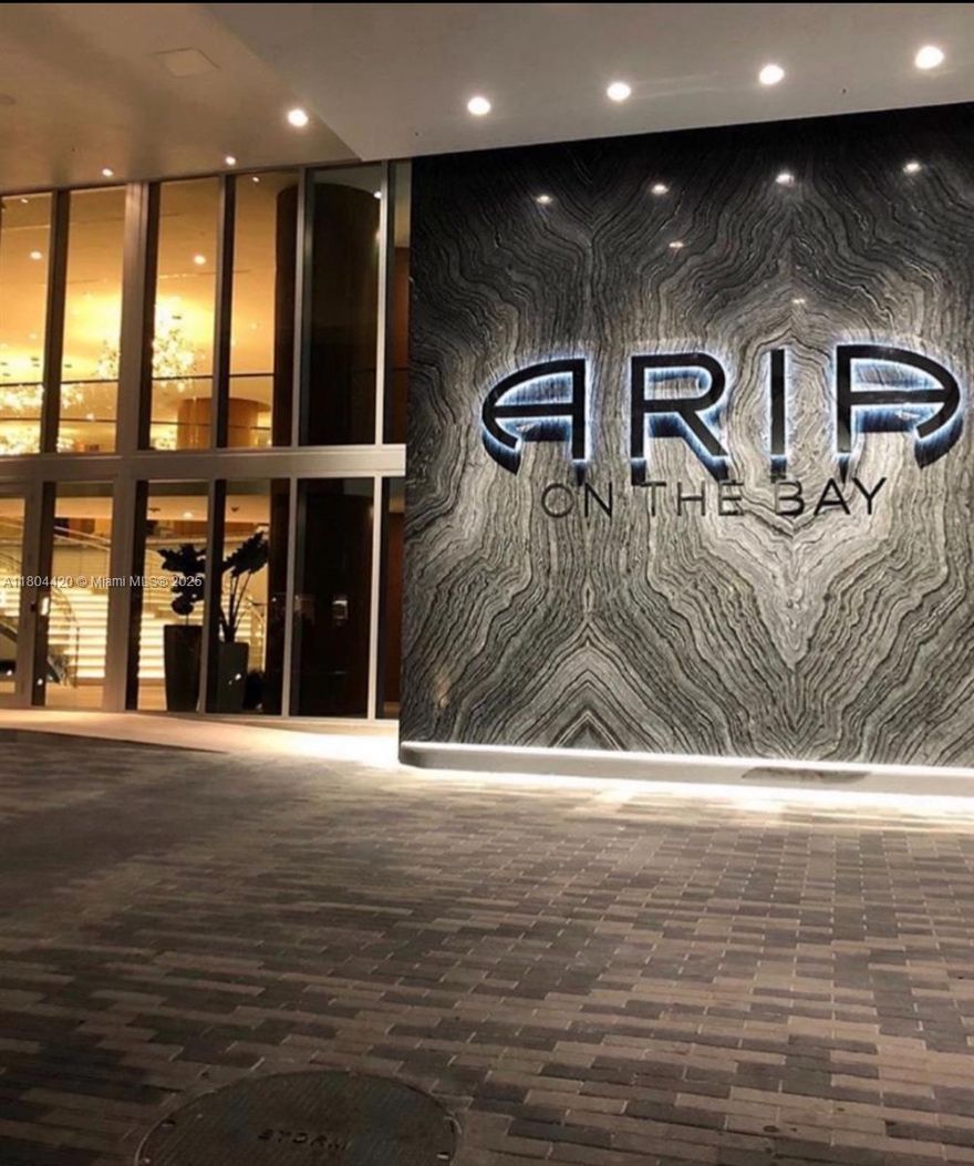 Priced to sell! Live in the center of it all at The Aria on the Bay! Enjoy this gorgeous one bedroom unit 1.5B featuring 759 sq ft including additional oversized balcony with breathtaking views of Biscayne Bay & the city. Unit features: Italkraft cabinetry, Bosch stainless steel appliances and Brizo faucets. Aria on the Bay has over 25,000 SF of amenities equipped with state of the art gym, 2 curved sunrise & sunset pools, Hot tub, indoor/outdoor BBQ area. Fire pit, social room, yoga studio, screening room/theater, business center and valet