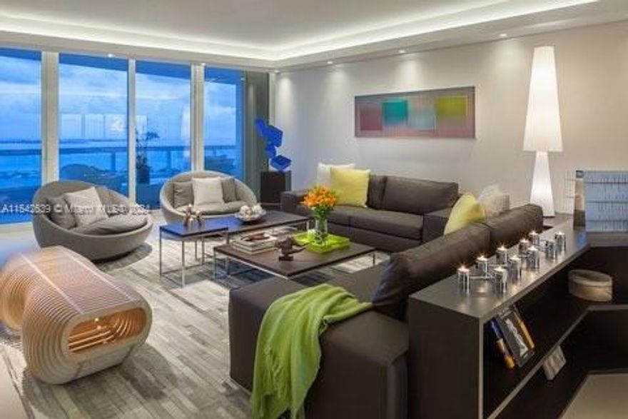 Incredible unit in the iconic building of Santa Maria in the heart of Miami, Brickell area. Unit has been completely renovated with modern style, wide living spaces, contemporary details and state of the art technology with expansive terraces, stunning unobstructed views to the east and west, overlooking Biscayne Bay, the Miami skyline, and the ocean in the distance. The Santa Maria offers a resident clubhouse in a historic mansion on the lush grounds, a large fitness center on the building’s rooftop, a Bayfront pool, a marina, tennis court, restaurant and a location in the heart of Miami, with excellent access to the excitement of Downtown Miami, Brickell and Coconut Grove.