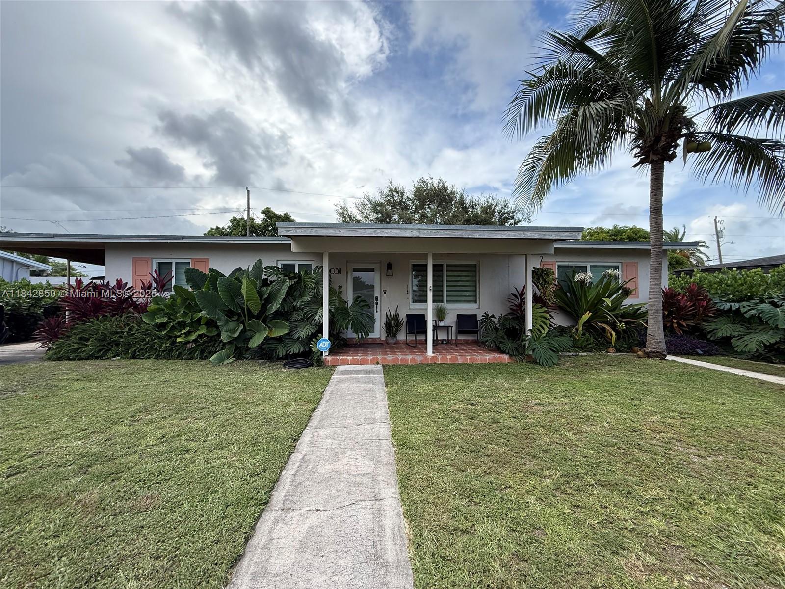 Beautifully Renovated Single-Family Home w/ utilities Included! Enjoy peace of mind w/ impact windows and doors throughout, along with utilities included—water, electricity, gas, and internet are all covered in the rent. Stainless steel app, a fridge with a built-in Keurig coffee maker. A new A/C system & gas water heater. Smart thermo, accessible via app.4th bedroom functions as flexible in-law suite, w/ kitchenette & mini fridge. Fenced-in backyard w/ shade trees, covered terrace. Covered parking for 1 car, plus plenty of addl parking, Fenced-in front yard for added privacy, In-home laundry, Located in a good neighborhood, events like golf cart parades, Easy access—half mile to the Turnpike & US-1, 1 small dog allowed (max 20 lbs). Sorry, no cats.