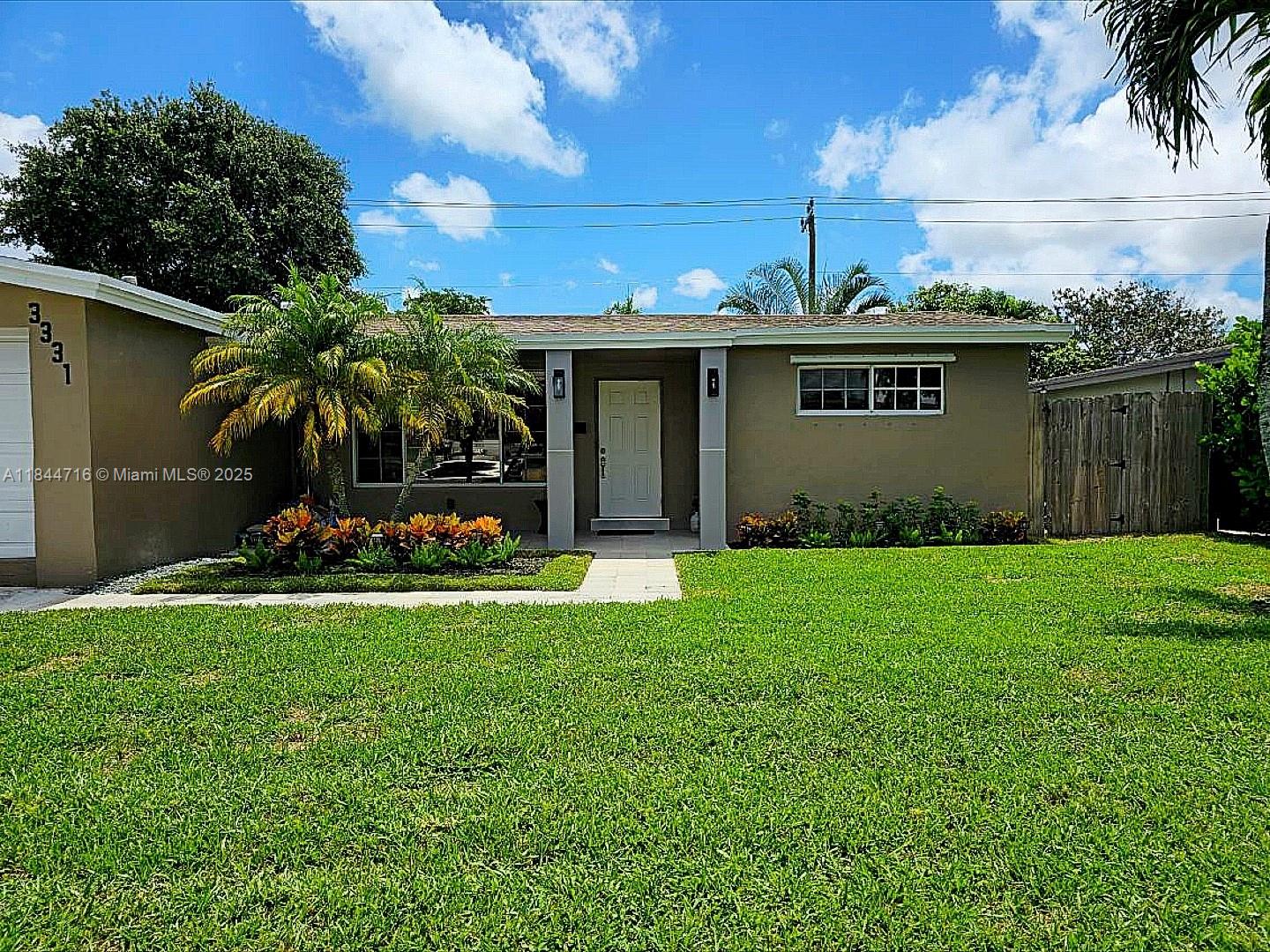 Welcome to this beautifully maintained 4-bedroom, 2-bathroom home that offers the perfect blend of comfort, style, and location. Step inside to discover a spacious open floor plan filled with natural light, a modern kitchen with stainless steel appliances, and generous living spaces perfect for entertaining.
The true showstopper is the resort-style backyard—your private oasis featuring lush landscaping, a sparkling pool, and plenty of space for lounging or hosting unforgettable gatherings.
Located just minutes from major shopping centers and the iconic Hard Rock Hotel & Casino, you'll enjoy unbeatable convenience without sacrificing peace and privacy. Don’t miss this rare opportunity to own a slice of paradise in one of Hollywood's most desirable neighborhoods!