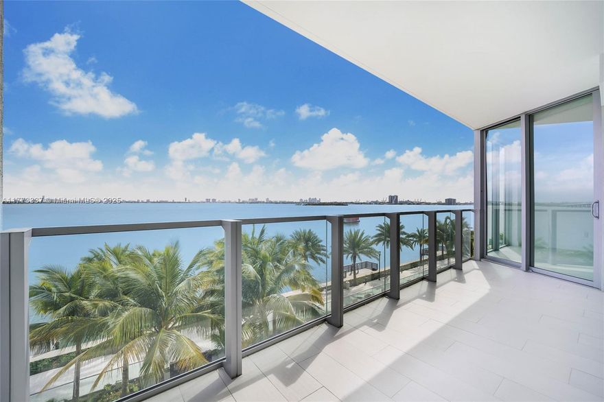 Exclusive "Podium 04" residence features a unique waterfront layout with a Master Bedroom and a Den that can serve as a second bedroom, office, or multimedia room (See layout). This Biscayne Beach unit 304 includes a private elevator, high-end finishes, lofty ceilings, and premium closets with stunning water views. Resort-style amenities include tennis and basketball courts, a restaurant, a library, a billiard room, a summer kitchen, a lounge area, a spa, two pools, a gym, a waterfront deck, cabanas, a kids' playground, 24-hour security, and valet. Located in the vibrant East Edgewater neighborhood along Biscayne Bay, Biscayne Beach offers spectacular water views with 1,029 SqFt plus an oversized balcony.