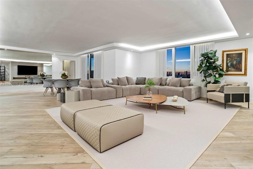 Located within the prestigious 1 Hotel at Roney, this newly updated 3 apts combined residence offers an unparalleled level of luxury and design. Spanning 2,480sf, the expansive unit is a combination of 3 seamlessly joined units, fully furnished and meticulously crafted by renowned Italian designer Rafael Tierni. It features high-end finishes throughout, including a state-of-the-art Boffi kitchen and stunning Artefacto furniture. Boasting 3 spacious bedrooms, each outfitted with king-sized beds, and three modern bathrooms, this residence provides the perfect blend of comfort and elegance. Also includes 3 valet parking spots for added convenience, along with in-unit laundry. A resort-style lifestyle in the heart of South Beach, with exclusive access to the amenities of the iconic 1 Hotel