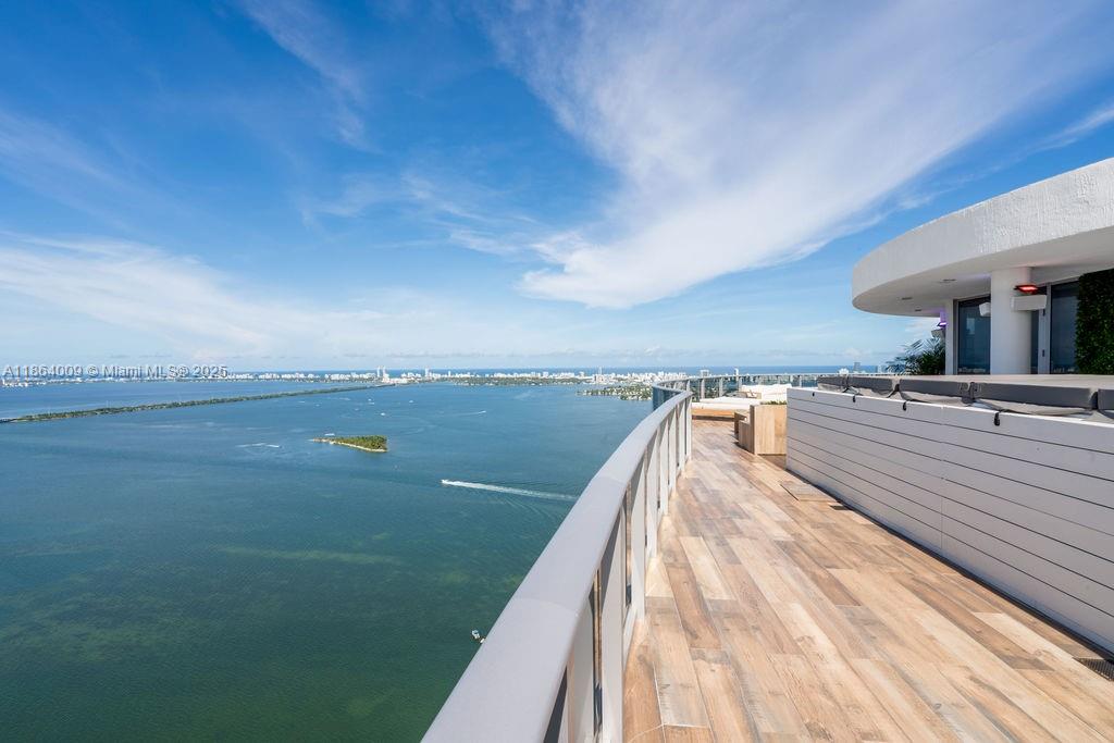 Driving Directions: Broker Remarks:
Rarely available- Stunning Mansion in the Sky situated on 3 levels with over 7000 sf of indoor and outdoor living. 2 private elevators lead you to the Unique property with endless views of the bay, city,Miami Beach and the surrounding islands. Penthouse unit with 5 bedroom 6.5 baths ( Additional rooms Dens/ storage and staff quarters) Large rood terrace with private spa/hot tub with outdoor summer kitchen.. Situated in vibrant Edgewater district over looking Margaret pace park. Close to Design District, Midtown, Wynwood, Brickell, Miami Beach, Miami Opera, Theater, Arena and Art & Science Museums. Come fall in Love with this incredible Property 6 month rental available at Higher rate Owner would consider furnishing at higher rate of 45k