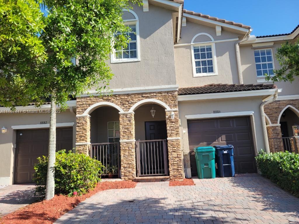 This is it! 4 bedroom, 3 full bath townhouse located in the desired communtiy of Lakes by the Bay, The Cove. This townhouse offers 1 bedroom and bath located on the first floor. Large kitchen with open concept to family room and living room. Privacy fenced terrace with lots of room for outdoor entertaining. Upper level you will find 3 additional bedrooms, main bedroom features a spacious walk in closet, luxurious style bath with roman tub, seperate walk in shower, double vanity and more. Full bath to share with combo tub/shower. 1 car garage, paver drive for 2 cars for parking. Bring you finishing touches to make this home perfect for you and your family. Price is as is.