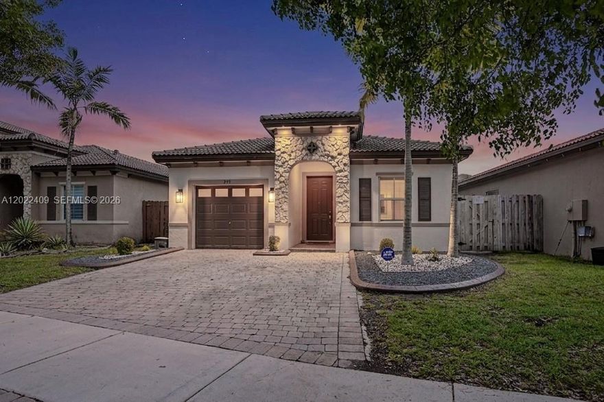 Absolutely stunning single-story 4-bedroom home nestled in one of the area’s most desirable communities! From the moment you walk in, you’ll love the high ceilings and living spaces. The beautifully remodeled kitchen is the heart of the home, featuring stylish finishes and the perfect layout for entertaining and everyday living. Spacious bedrooms provide comfort and flexibility for the entire family. Ideally situated directly across from the playground, this home also includes access to an impressive resort-style clubhouse with a sparkling pool, state-of-the-art fitness center, and exceptional community amenities. Conveniently located just minutes from the Turnpike, top shopping, dining, and entertainment. This home truly offers the perfect combination of location, lifestyle, and modern comfort!