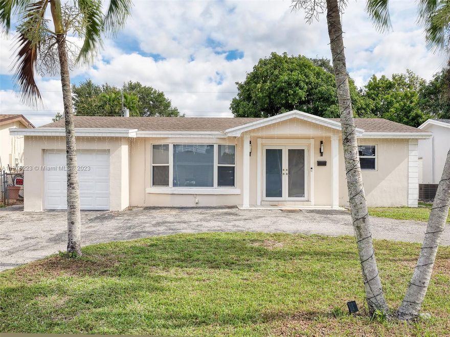 Ready to move in**  3 bedrooms 2 baht with 1 car garage** with above ground pool ** Master bedroom has a private entrance**Family room enclosed could be a 4th bedroom with a private entrance and bathroom** Roof and Central air  5 years old** very spacious kitchen with granite counter top** water heater 6  month old**impact windows 2 years old**  Fenced and private yard with open porch **this is a MUST see!!!