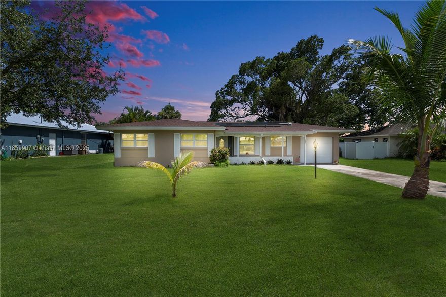 Prime location in the heart of Cape Coral! This beautiful home offers the perfect blend of comfort and convenience. Located just minutes from shopping, dining, schools, and with quick access to the bridges, you’ll enjoy one of the most desirable neighborhoods in the city. The property features spacious living areas, an upgraded kitchen, a screened lanai, and a lush backyard. Whether you’re a first-time buyer, investor, or looking for a seasonal retreat, this home checks all the boxes. Easy to show, schedule your private tour today.