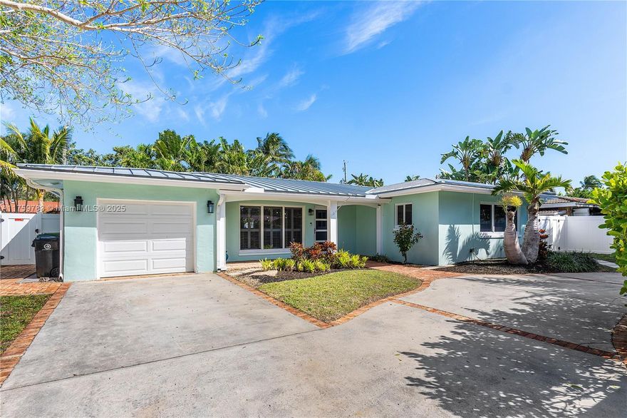 Beautifully remodeled pool home in sought-after Knoll Ridge. Light and bright with a modern open floor plan. Split bedroom design with a huge 18x21 primary bedroom plus adjoining office/nursery/home gym. French doors leading to the back patio and pool. En-suite bath with large spa tub/shower and dual sinks. Recently installed plank style tile floors throughout. Privacy and security are assured with double electronic gates and impact windows and doors all around.  Metal roof (2014), A/C (2018), Water lines completely re-piped in 2007, new garage door 2021. Sewer lines all replaced with PVC in 2024. Chicago brick walkway leads from the circular driveway to the front door. Backyard is completely fenced with a brick paved entertainment area separate from the pool. Close to everything. No HOA.