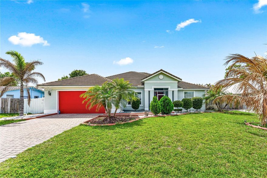 Another Great Listing brought to you by Mr. Real Estate.  This one will not last Price to sell. Built in 2019. Finished Area of this building: 2,525 SF Gross Sketched Area: 4,651 SF, No HOA. Open concept. Hurricane impact windows Tile flooring. Granite counter tops and stainless Steel appliances. Big back yard and covered patio. Location, Location, Location Near shopping and major highways. This one will not last.  Do not miss out 4 bedrooms and 3 baths. Anjoy the Florida Life style. 30 minutes to Palm Beach.