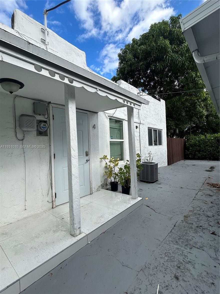 Charming 2-bedroom, 1.5-bath unit located near Wynwood, the Design District, major roads, dining, and entertainment. This inviting unit features a private patio shaded by a beautiful mango tree—perfect for relaxing or entertaining. The unit includes washer and dryer for added convenience, a functional layout, and comfortable living spaces. Rent is $2,350 per month, plus a flat $150 monthly utility fee covering water, sewer, garbage, landscape and electricity. A great opportunity to enjoy indoor-outdoor living in a vibrant Miami neighborhood.