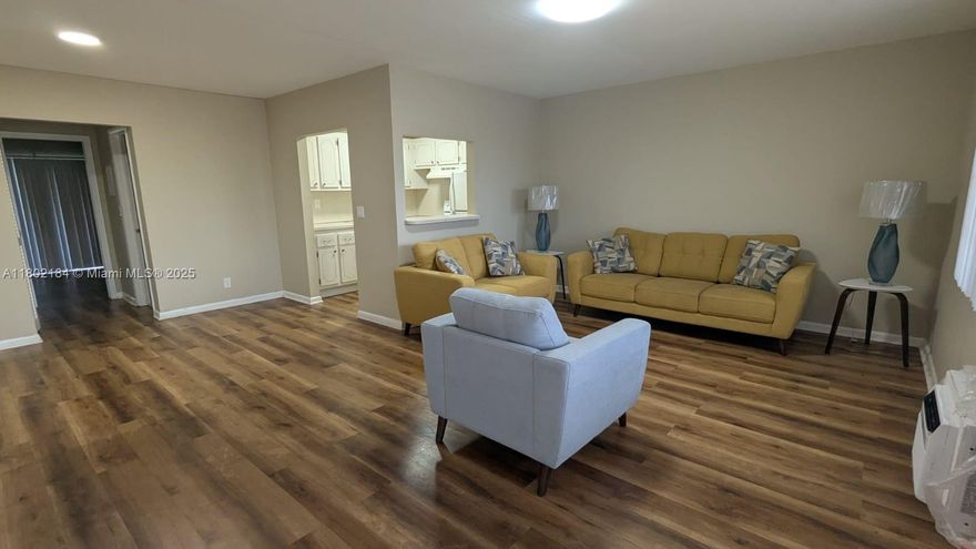 55+ SENIOR COMMUNITY. Nice 1B + 1B in 2nd-floor condo. Beautiful and cozy apartment. Laminate floor, very spacious bedroom, in excellent condition, 2 wall A/C, ceiling fans. Kitchen in white. Enjoy the park-like setting, lovely garden view, Walking distance to community pool, bus stop. Near shopping, beaches, famous Palm Beach. Enjoy wonderful amenities, heated indoor Olympic size indoor pool, professional exercise room, entertainment, theater, classes, card room, clubs, billiards, tennis, social activities and more!