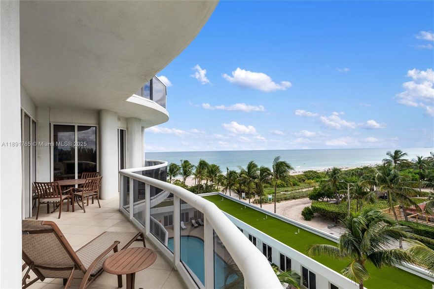 Motivated landlord! Desirable Majestic Tower in Bal Harbour. Beautiful ocean views from this 3 Bedroom 3.5 bath corner apartment with the oversized wrap around terrace. Low floor. Private elevator. Spacious layout with 2,150 sq ft under A/C. Tile and wood floors throughout. Floor to ceiling windows. Large laundry room. Furnished. Best location. Full service luxury oceanfront complex with tennis court, concierge, state of the art fitness center, valet, 2 pools, on-site restaurant, beach service. Walking distance to many restaurants, grocery stores, banks, houses of worship. Next to St. Regis and Bal Harbour Shops.