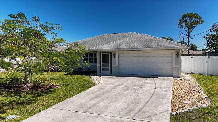 Beautifully maintained 3 bedroom, 2 bathroom single-family home with a 2-car garage and 1,650 sq ft of comfortable living space. This home features a bright, open layout with a spacious living room, dining area, and a well-designed kitchen ideal for everyday living and entertaining. The split-bedroom floor plan offers privacy and functionality, with generously sized rooms and ample natural light throughout. The property sits on a well-kept lot with a private backyard perfect for outdoor gatherings, gardening, or relaxing in the Florida sun. Move-in ready and well cared for, this home provides a great blend of comfort and convenience. Located in a quiet, desirable area of Port St. Lucie, close to major roadways, shopping, dining, parks, and schools. An excellent opportunity for families, first-time buyers, or investors looking for a strong property in a growing market.