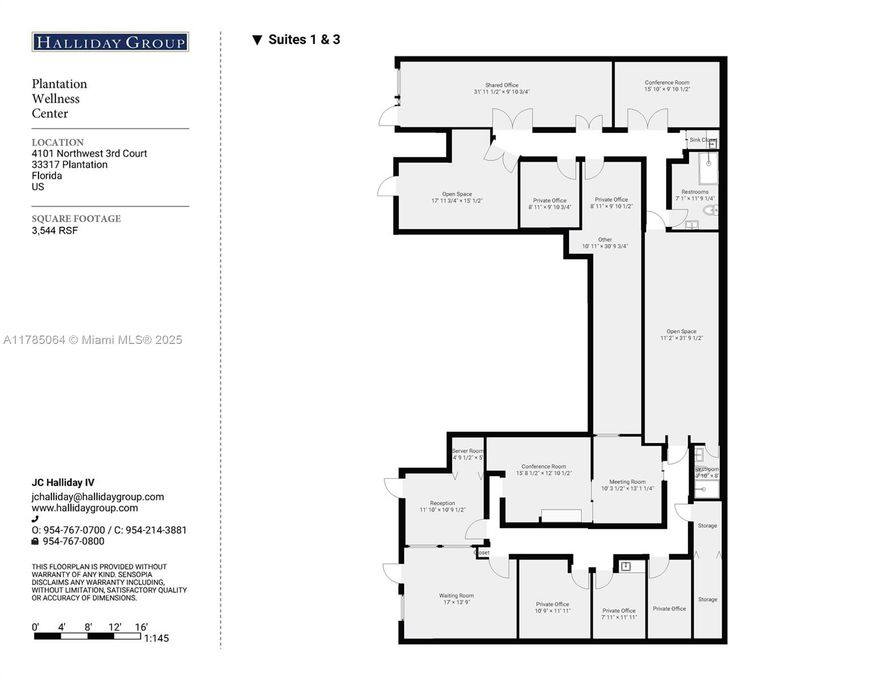 Second generation medical space (formerly a med spa) available near the heart of Plantation.  Located right next to the HCA's new emergency center.