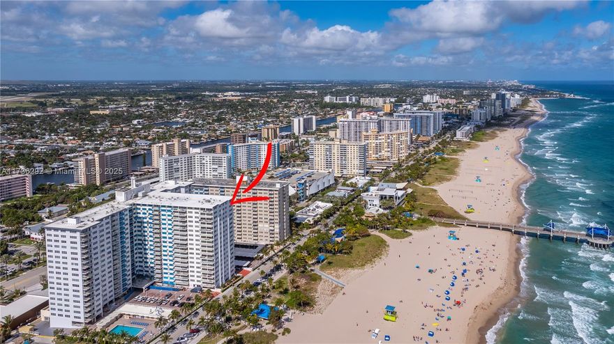 PENTHOUSE Beachfront living at it's finest! Prime location 3 bed/2.5 bath CORNER UNIT with BEAUTIFUL OCEAN VIEWS in the heart of Pompano Beach. This great residence welcomes you into the bright and open floor plan, with formal living and dining area and an open kitchen, complete impact windows and doors, tile flooring and ocean views throughout, welcome home!. One assigned covered parking space, plenty of storage including an exterior locker. Amenities include a pool, fitness center, library, game room, clubhouse, lobby, guard on site. Additional updates to the building are in progress and soon to be finished. Top location with the beach, upgraded Pompano Beach Pier, restaurants, and shopping right outside your door.