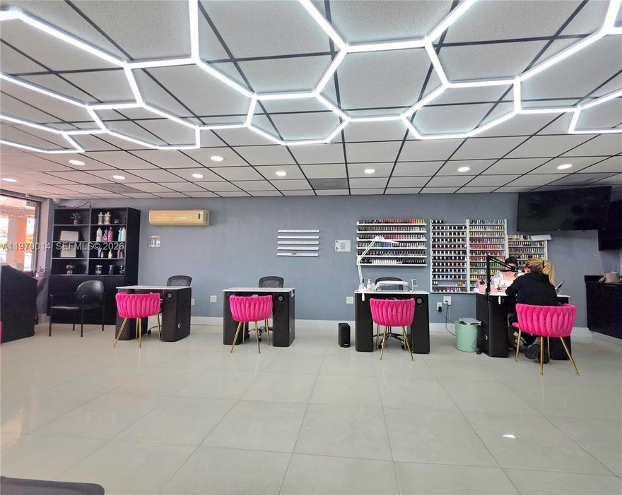 Turnkey beauty salon for sale centrally located in Westchester. Spacious 1,706 sq. ft. salon with an efficient open layout, 2 private treatment rooms, 2 shampoo bowls, kitchen, possibility of adding more stations according to your needs, professional lighting and ready to immediate operation. High-visibility street frontage in a busy shopping corridor, convenient parking  in front and behind. Four experienced, trained employees are willing to stay to ensure seamless transition and continuity of clientele and services. Ideal for owner-operator or investor seeking a cash-flowing business with immediate upside through expanded retail, extended hours, or targeted marketing. Landlord may be open to negotiate the rent.