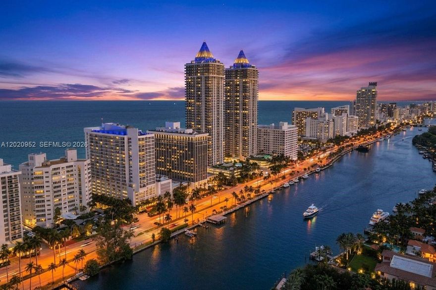 Live the ultimate beachfront lifestyle on Millionaire's Row! Perfectly situated next door to the world-famous Fontainebleau, this large, bright, and spacious 3rd-floor unit sits right off the elevator for maximum convenience. Impact windows showcase beautiful views of Collins Avenue and the wide canal with passing mega-yachts. The unit features an in-unit washer/dryer and excellent storage, including two walk-in closets. Enjoy resort-style amenities, including a hotel-like pool with private cabanas, a gym, 24/7 lobby security, valet, and a private gate leading directly to the beach and boardwalk. Steps from world famous-class dining and nightlife!
Rarely available unit, building in great condition
Please ask us about the 3-2-1 approved lender buydown. Meaning you get an interest rate as low as 3%! On Zillow, scroll down to "facts & features", click on "show more", then click "View virtual tour" for your Virtual Interactive Lifestyle Concierge!