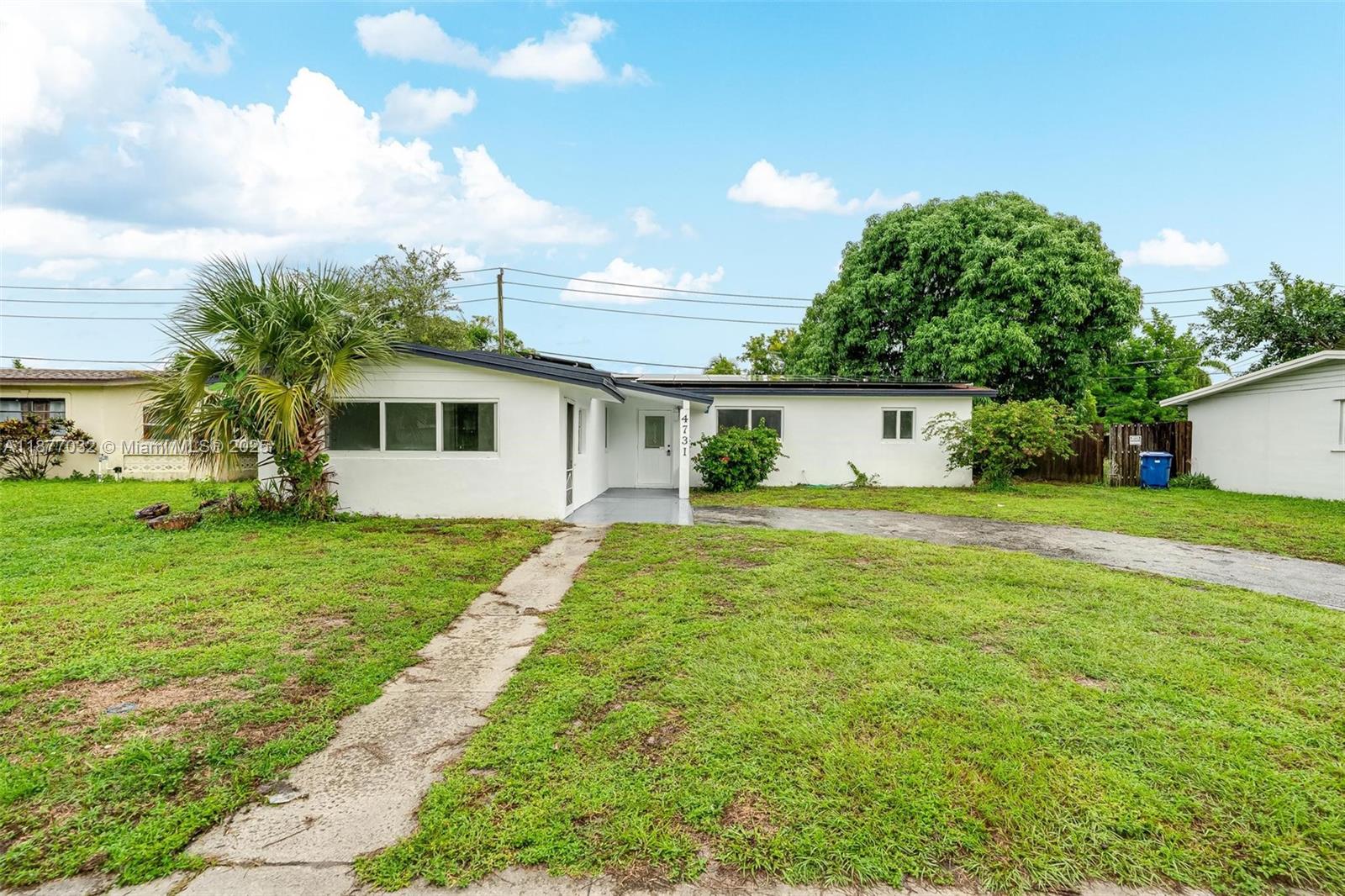 Move right in to this fully updated 3-bedroom, 2-bath single-family home. Featuring brand-new flooring, fresh interior and exterior paint, and a sleek white-and-gray modern design throughout. The kitchen is completely remodeled with contemporary finishes, while both bathrooms have been stylishly upgraded for a clean, modern look. Enjoy energy savings with the installed solar panels. This spacious home offers an open feel and plenty of natural light, perfect for comfortable living. Priced affordably, it’s an excellent opportunity for first-time home buyers or anyone looking for a move-in-ready property in a convenient Lauderhill location. Don’t miss out—schedule your showing today!