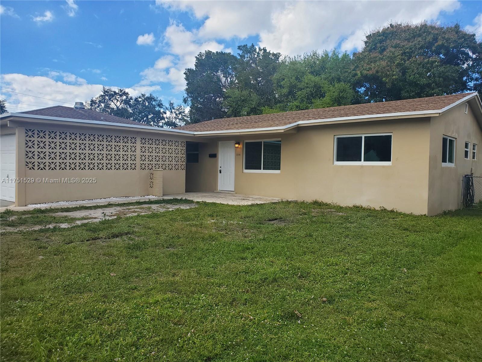 Rental Property at 238 Sw 6th St, Dania Beach, Miami-Dade County, Florida - Bedrooms: 3 
Bathrooms: 2  - $2,850 MO.