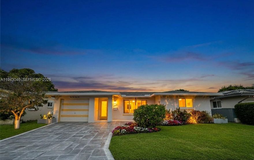 Located in a highly sought-after 55+ community, this beautifully maintained home is truly one of the best properties in the area. The residence offers two bedrooms plus a den with closets that can be used as a third bedroom, along with a large family room providing additional living space and tranquil canal views. Enjoy outdoor living surrounded by mature fruit trees, including three mango trees, banana, avocado, pomerac/otaheite apple, and soursop. The home also features a screened patio with an outdoor prep sink, perfect for entertaining or relaxing. Inside, you’ll find an updated kitchen with stainless steel appliances, a separate laundry room, and a one-car garage. Additional highlights include a private sprinkler system and hurricane impact windows for added peace of mind. With its canal-front setting, generous layout, and prime location, this home offers comfort, functionality, and a wonderful Florida lifestyle.