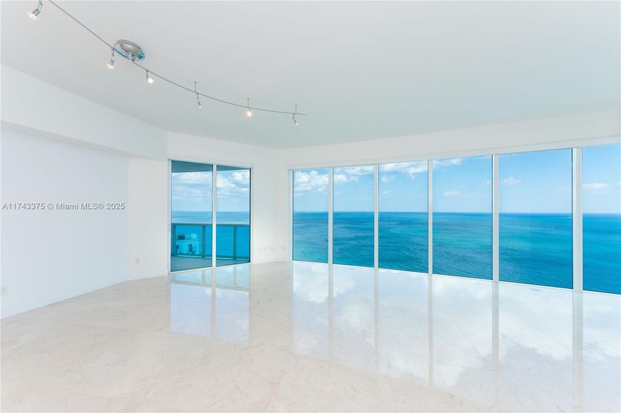 Located at Trump Hollywood Condo, this unit features DIRECT & UNOBSTRUCTED OCEAN VIEWS from every room. 10 FT CEILINGS & 3,062 sq ft with oversized balcony. Private Foyer. Huge living area with direct ocean views from floor to ceiling windows. 3 bedrooms suites with DIRECT OCEAN views & balcony access. European Kitchen with Miele appliances and subzero refrigerator. Marble Floors. Amenities: fitness center, spa, massage rooms, complimentary breakfast room, wine & cigar lounges, theater, party room, 4 tennis courts. Beach Service & Pool restaurant. 24 hs security, Valet Parking, Lobby Attendant and Concierge.  The unit is currently leased at $12,500 per month until September 09, 2025.