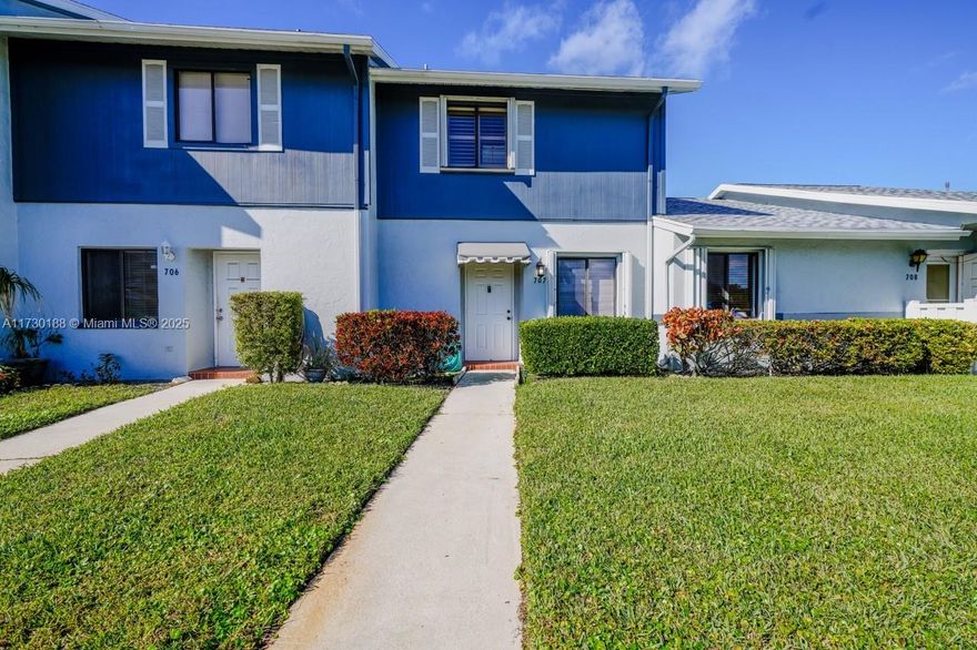 Priced way below market for fast sale! Over 55 community featuring heated pool, tennis & clubhouse. Completely remodeled This 2 story townhouse/condo features a newer roof, accordion hurricane shutters 3 BR's & 2.5 bathrooms. All bedrooms have walk in closets. AC & water heater replaced in 2010. Easy to show.