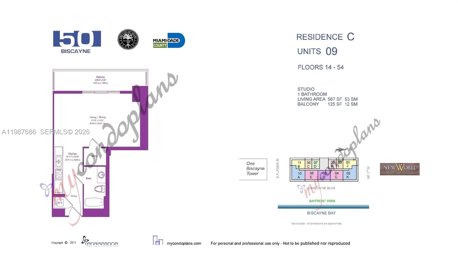50 BISCAYNE CONDO - Residential Lease