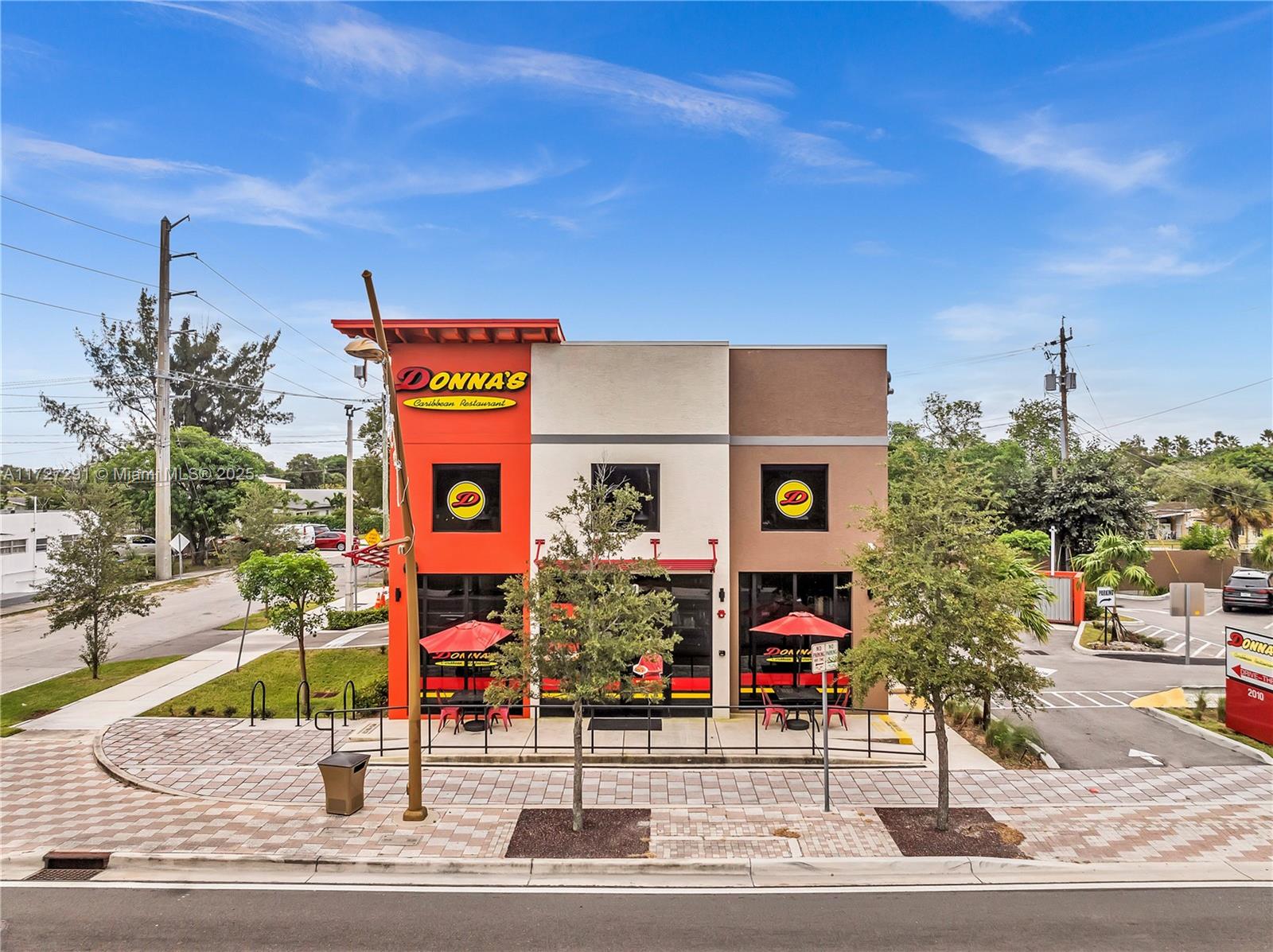 Prime Restaurant Property for Lease or Sale in Fort Lauderdale - 2010 NW 6th Street Presenting an exceptional opportunity to secure a fully turnkey, free-standing restaurant located in the heart of Fort Lauderdale's bustling NW corridor. This Class A property, currently operating as Donna's Restaurant, is poised for immediate occupancy and is ready for a fresh concept, brand, or expansion. Key Features: 2,030 SF: Drive-Thru Capability: Perfect for quick-service or fast-casual concepts, this property is equipped with a drive-thru, making it an ideal choice for operators seeking to tap into the growing demand for convenience. Completed in 2024: Built with the latest construction standards, this property features state-of-the-art finishes and infrastructure.