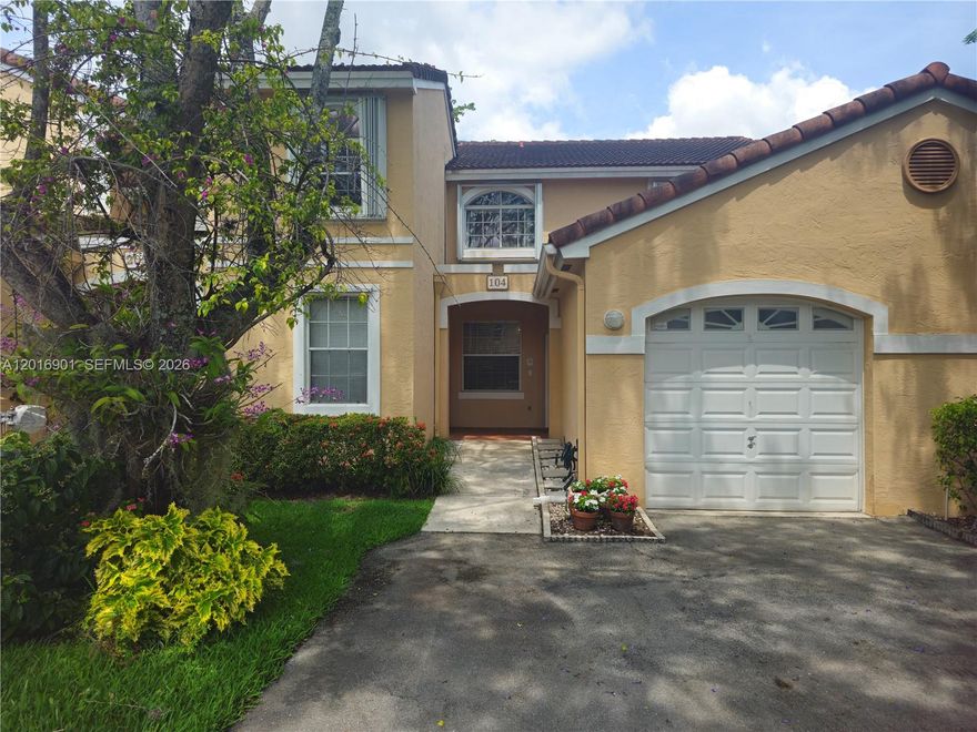 A Rare-find Unique ground floor condo with attached garage. Featuring a bright, open floor plan loaded with windows and it's own large screened in terrace. This blank canvas offers you the opportunity to place your own signature style. Newer central air conditioning and hot water heater. This condo feels more like a single family home.