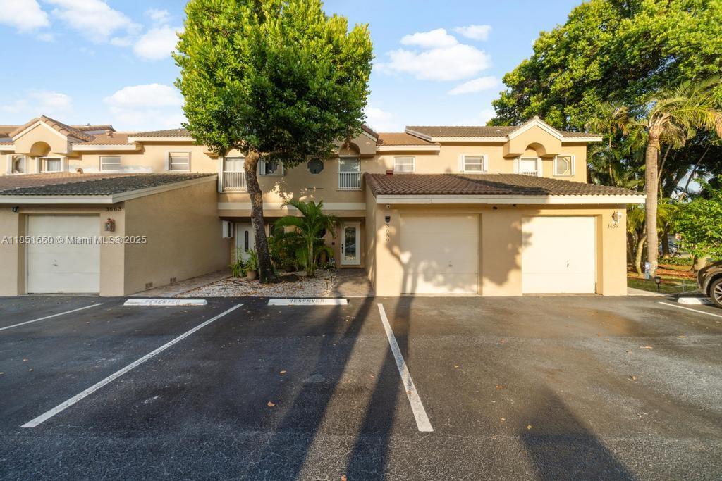 Beautiful 3/2.5 in SPRINGTREE WEST COVE. Was almost completely renovated, it has a tile floor below and laminate above, its roof/2020, HVAC/2014, the Coil was changed 2024, water heater/2007 but will be changed for a new, the garage will be completely painted inside. It has a camera system, doesn't include the RING, covered and private terrace. Kitchen with quartz countertops and appliances all of stainless steel. It has a garage and 2 assigned parking spaces. The HOA fee is very low; despite having a community pool, the community is very safe and quiet. Located in the heart of Sunrise, close to very good schools, commercial areas and shops (Sawgrass Mills), Walmart, Lowe's, Home Depot, Classic Car Museum, FLA Live Arena, Hospitals, I-595, I-75 & 869. PLEASE don't disturb, serious buyers.