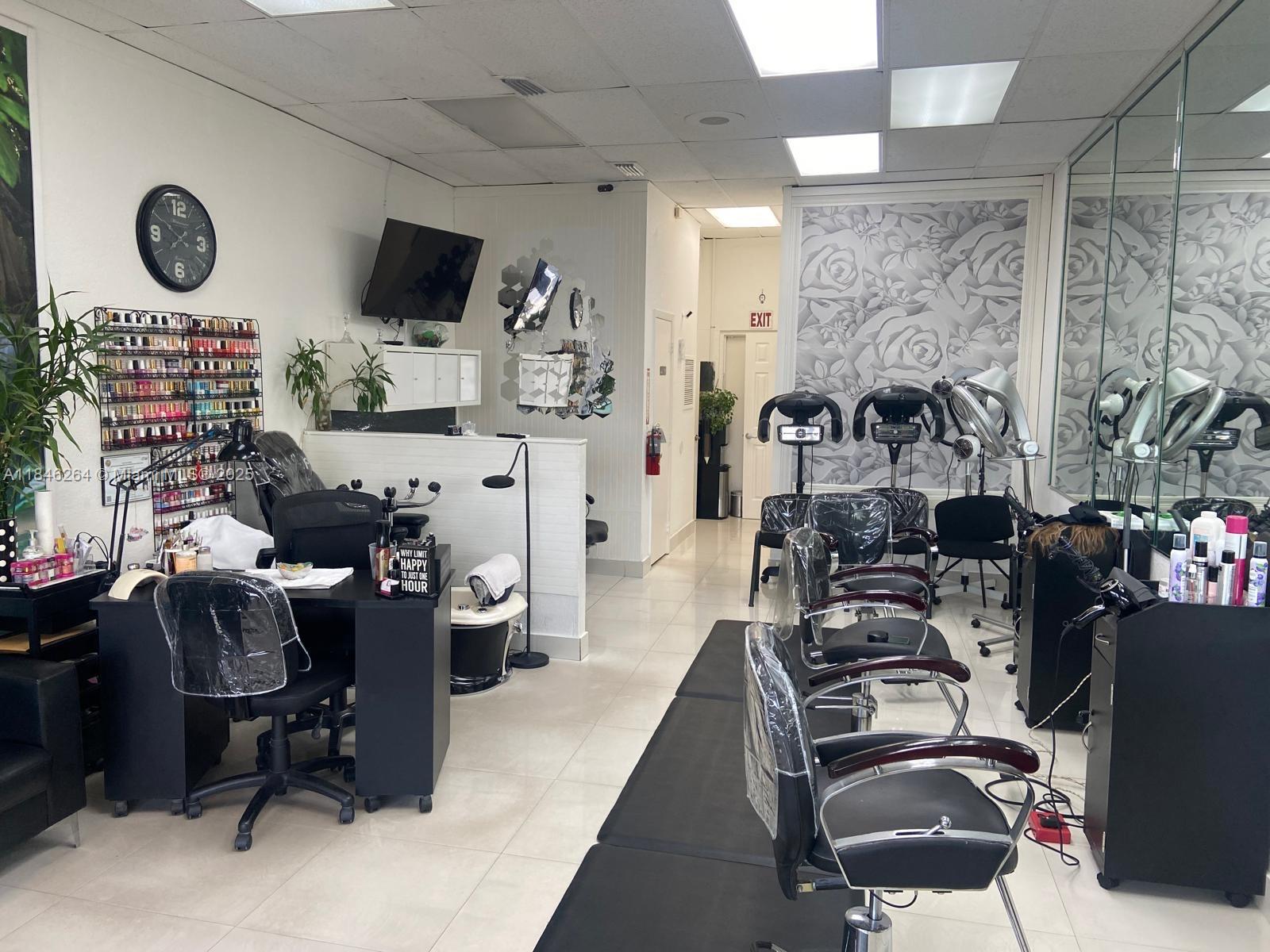 Don’t miss this rare opportunity to own a well-established salon on high-traffic Bird Road. With a loyal client base and strong local reputation, this turnkey operation offers immediate earning potential.Prime, high-visibility location with steady walk-ins,Low monthly rent under $1,600,Seller open to renting two chairs post-sale—great for offsetting costs,Ideal for a stylist or entrepreneur ready to step into a fully operational business with room to grow. NDA required for showings. Please do not disturb owner or staff.
Text Listing agent to schedule Appoitments