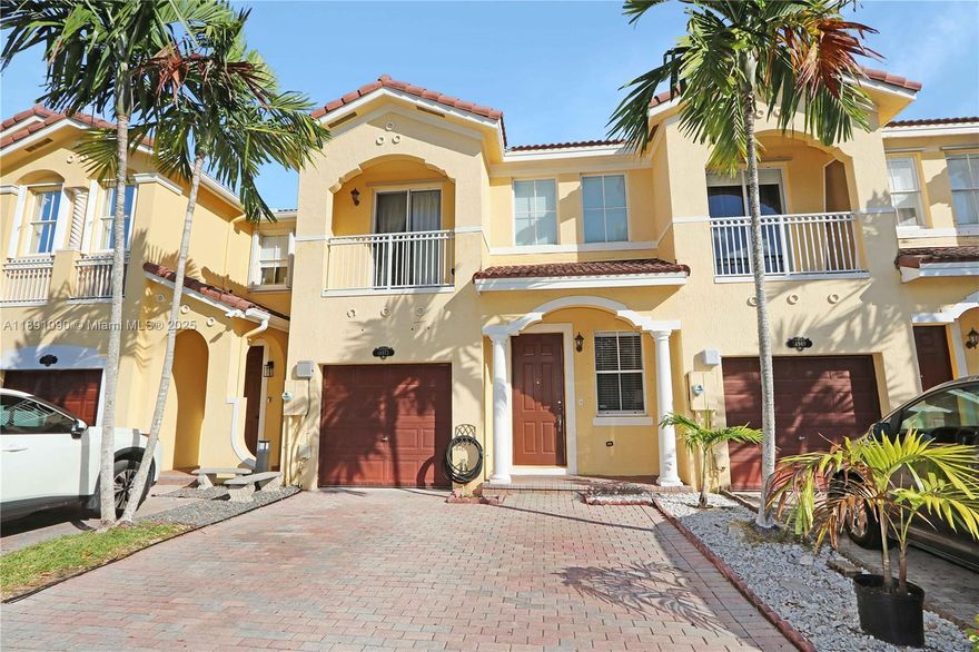 Beautiful and spacious 3/3 townhouse with lakeview!! 1 bedroom & 1 full bath on first floor, car garage and patio fenced. Tiles floor on the first floor and vinyl on the second, community pool, fitness center, tennis and basketball court. The property is located close to FIU and easy access to main roadways.
Driving Directions:
