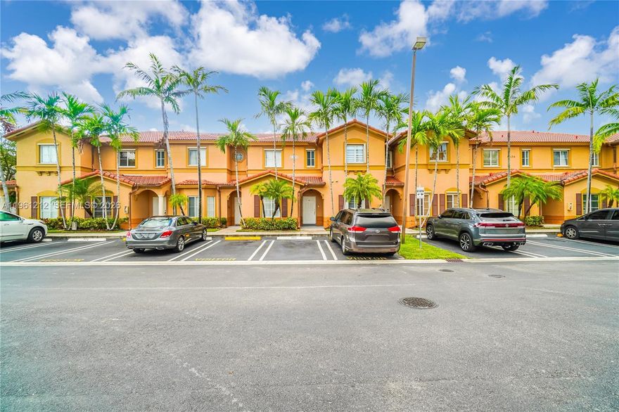 THIS BEAUTIFULLY DESIGNED TWO-STORY TOWNHOME IN THE HEART OF DORAL OFFERS THE PERFECT BLEND OF COMFORT, FUNCTIONALITY, AND MODERN STYLE. FEATURING THREE SPACIOUS BEDROOMS AND THREE FULL BATHROOMS, THIS HOME IS IDEAL FOR FAMILIES, PROFESSIONALS, OR ANYONE SEEKING A MOVE-IN-READY PROPERTY IN A HIGHLY DESIRABLE LOCATION. THE INTERIOR BOASTS ELEGANT WOOD FLOORS THROUGHOUT, CREATING A WARM AND INVITING ATMOSPHERE. THE OPEN-CONCEPT KITCHEN SEAMLESSLY FLOWS INTO THE LIVING AND DINING AREAS, MAKING IT PERFECT FOR ENTERTAINING OR EVERYDAY LIVING. LARGE WINDOWS ALLOW FOR AMPLE NATURAL LIGHT, ENHANCING THE HOME’S BRIGHT AND AIRY FEEL. STEP OUTSIDE TO A PRIVATE, LOW-MAINTENANCE BACKYARD, IDEAL FOR RELAXING, GRILLING, OR ENJOYING QUIET EVENINGS AT HOME. THE PROPERTY ALSO INCLUDES TWO DEDICATED PARKING SPACES FOR ADDED CONVENIENCE. LOCATED IN ONE OF DORAL’S MOST SOUGHT-AFTER COMMUNITIES, THIS TOWNHOME IS CLOSE TO TOP-RATED SCHOOLS, SHOPPING, DINING, PARKS, AND MAJOR HIGHWAYS, OFFERING BOTH LIFESTYLE AND ACCESSIBILITY IN ONE EXCEPTIONAL PACKAGE.