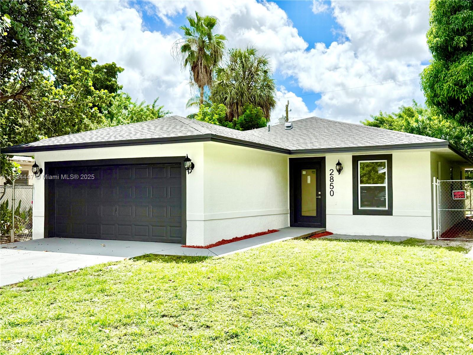 BRAND NEW ROOF 2025, CENTRAL AC 2025, Beautiful fully renovated 4/2 Single family + large dining room with exterior door. Located in the wonderful Neighborhood of Fort Lauderdale 33311. This single family home is an AMAZING TOTAL 1,855 SQFT in (UNDER AIR 1,375 SQFT) on a fenced Lot of 5,351 sqft. IMPACT WINDOWS, IMPACT DOORS. Modern Water Proof Laminated FLOORS (no carpet), + Amazing Brand New Kitchen with Stainless Steel Appliances / NEW Washer and Dryer and NEW Digital Water Heater. Fenced yard for entertainment. FRESHLY PAINTED OUT AND INSIDE. CLEAR TITLE, NO LIENS, NO OPEN PERMITS, NO VIOLATIONS. VACANT ON LOCKBOX! Conveniently located, this home combines suburban tranquility with easy access to entertainment and dining. Showing Assist.