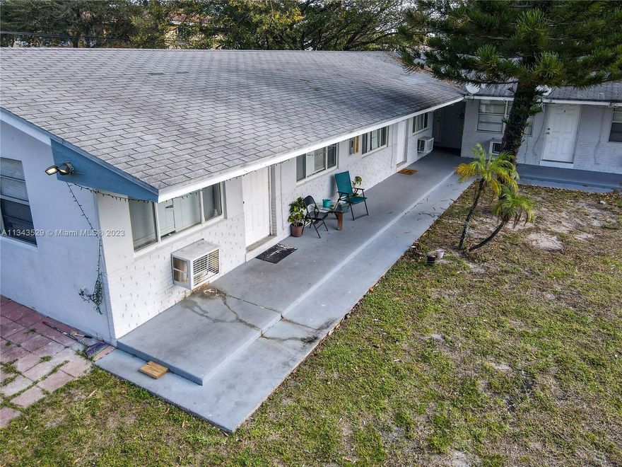 16 unit garden style apartments. 11 1/1’s and 5 Studios.  There are two sizes of studios.  They are well maintained and managed.  They have many upgrades that include the 40 year certification, hardwired smoke detectors, electrical upgrades to exterior.  The units have been upgraded with tile flooring or engineered hardwood. Parking is located at the front and rear of the building.  Gated entrances on both sides.  There is a private courtyard for tenants, that allows for BBQing, picnics or family and children area.