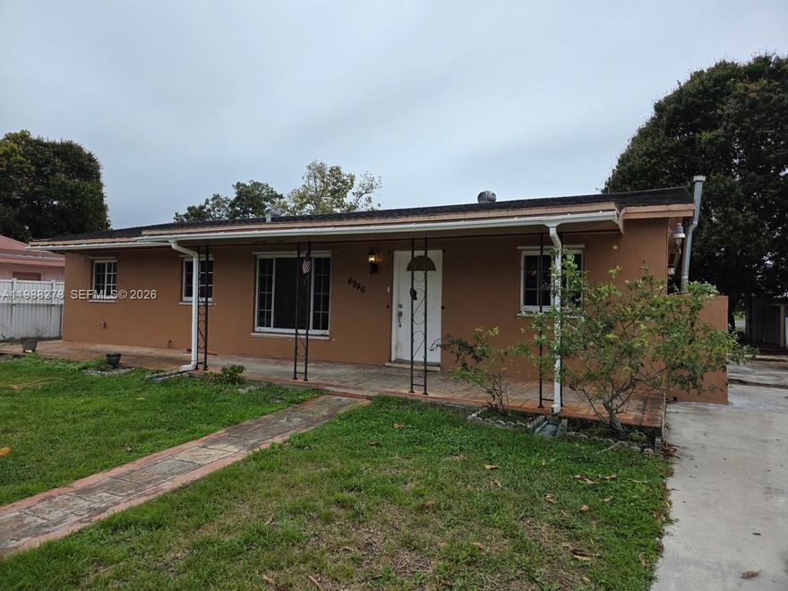 Amazing location the heart of Carol City. Super large lot with ample room for future pool if desired. Great home has 4 bedrooms with 2 baths. This is an incredible opportunity to find a large home with large lot and make this home your own. Lot is fenced in and property has Sprinkler system . Roof is 10 yrs old and exterior ac was replaced last year. Home was occupied as primary residence.