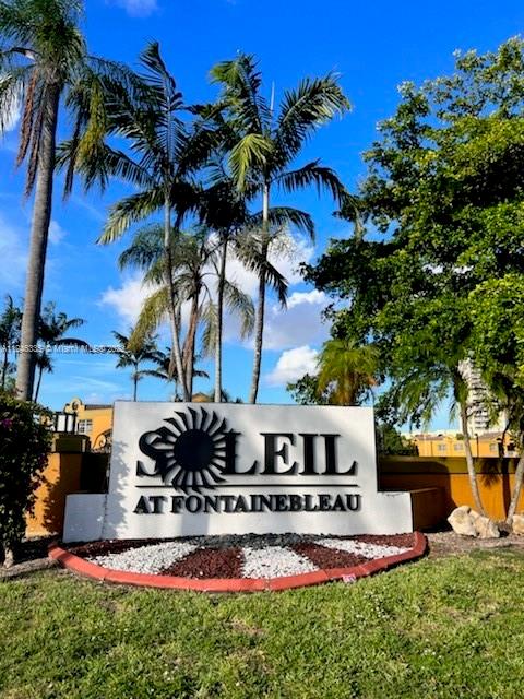 Come fall in love with this beautifully updated move-in ready 2 bedroom 2 bathroom apartment in the desirable Fontainebleau. Unit features tile floors throughout, updated kitchen and bathrooms, lots of space and a gorgeous patio with private garden view. Centrally located - near major highways, FIU South campus, Dolphin Mall and International Mall, this private gated community offers plenty of guest parking, security on site 24/7, swimming pool, exercise room, tennis court and much more. Very low HOA fees and no assessment!! More photos coming soon.