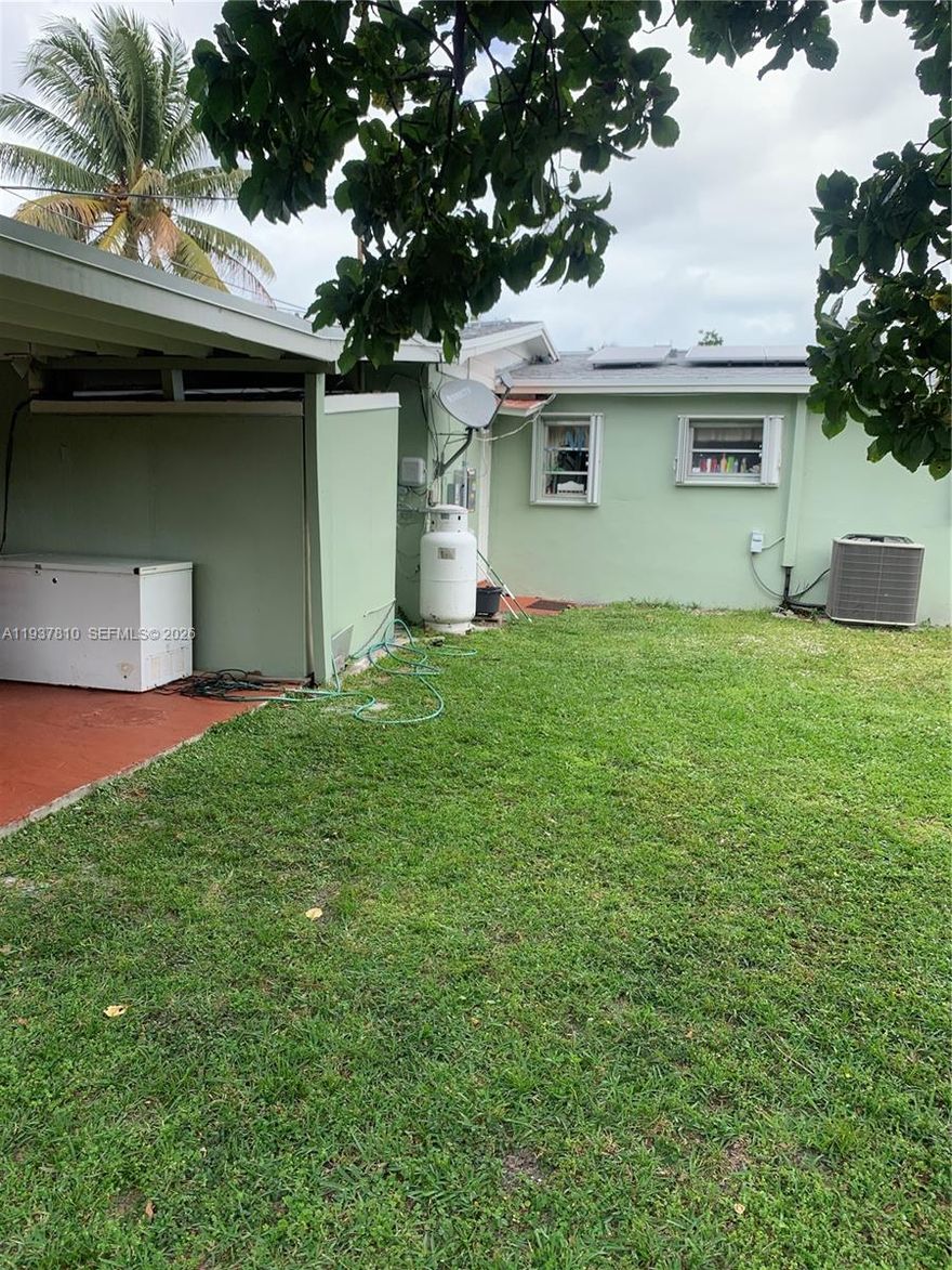 3 Bedroom and 2 bath single family home with a Den/Office. House has roof, solar panels and A/C installed in 2021. Located in a great centrally located area. Easy access to highways and close to major stores and restaurants. The fenced-in backyard features lush landscaping with a beautiful avocado tree, mango tree and room for a pool. Plenty of parking in the front yard.