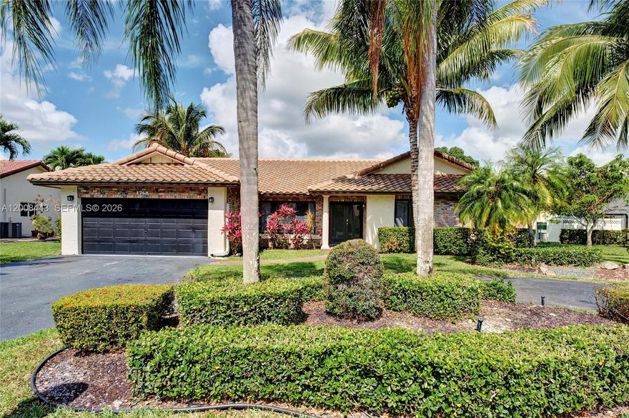 Welcome to your waterfront home in Coral Springs! This spacious 4 bedroom, 2 bath residence with a 2 car garage sits on a tranquil canal and features a large enclosed patio overlooking the pool, perfect for relaxing or entertaining. Fresh updates include brand new carpet in the bedrooms and a convenient indoor laundry room complete with an extra sink. Thoughtfully upgraded with a NEW roof and hurricane impact windows (2026), plus a new water heater and electrical panel (2025). Additional improvements include AC ductwork (2022) and a new pool filtration system (2025). Move in with confidence knowing all the major upgrades have been completed! Ideally located near shopping plazas, mall and a multitude of restaurants.