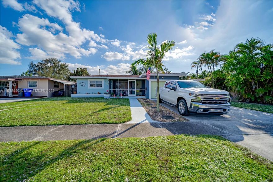 Experience refined living in this impeccably updated 3-bedroom, 3-bath nestled in the heart of West Hollywood. From the moment you step inside, you’re greeted by light-filled interiors, sleek laminate flooring, and an open-concept layout designed for both style and comfort.

The expansive family room flows seamlessly into a designer kitchen showcasing granite countertops, custom cabinetry, and a generous island that invites effortless entertaining. Each bedroom is appointed with ample space and modern finishes, while the updated bathrooms offer spa-like tranquility.

Step outside to your own private tropical oasis — lushly landscaped grounds, an oversized covered patio, and a sparkling above-ground pool create the ultimate outdoor sanctuary for gatherings or quiet relaxation.