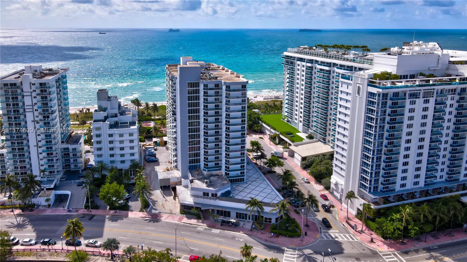 Beautifully updated 1 bed/2 bath condo with ocean and downtown views. Spacious living room offers option to convert to a den or second bedroom. Kitchen and bathrooms were remodeled a few years ago. Enjoy a private balcony, bright layout, and move-in condition. Building has completed 40-year recertification, seller will pay all assessments. New elevators installed, with lobby and pool deck renovations starting soon. HOA covers water, trash, sewer, cable, internet and 1 assigned parking space. Extra storage space on 4th floor included. Tenant in place until end of September, unit available for showings starting first week of October. Great opportunity to own in a building with strong improvements and excellent location. Call listing agent Kim or Tessa. Can be showen from October 1. 2025