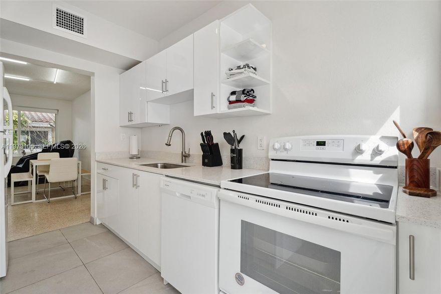 Beautiful and spacious 3 bedrooms, 2 full bathrooms unit with over 1,000 sq feet, terrazzo floors all throughout, central AC, Impact Windows, Blackout Shades, washer and dryer inside the unit, built-in closets. The building is located on the first floor with a private/open balcony. There is a lot of street parking, walking distanced to the Beach, Schools and Parks. Near the Bal Harbour shops. Qualified tenants can move in with just 2 months!
