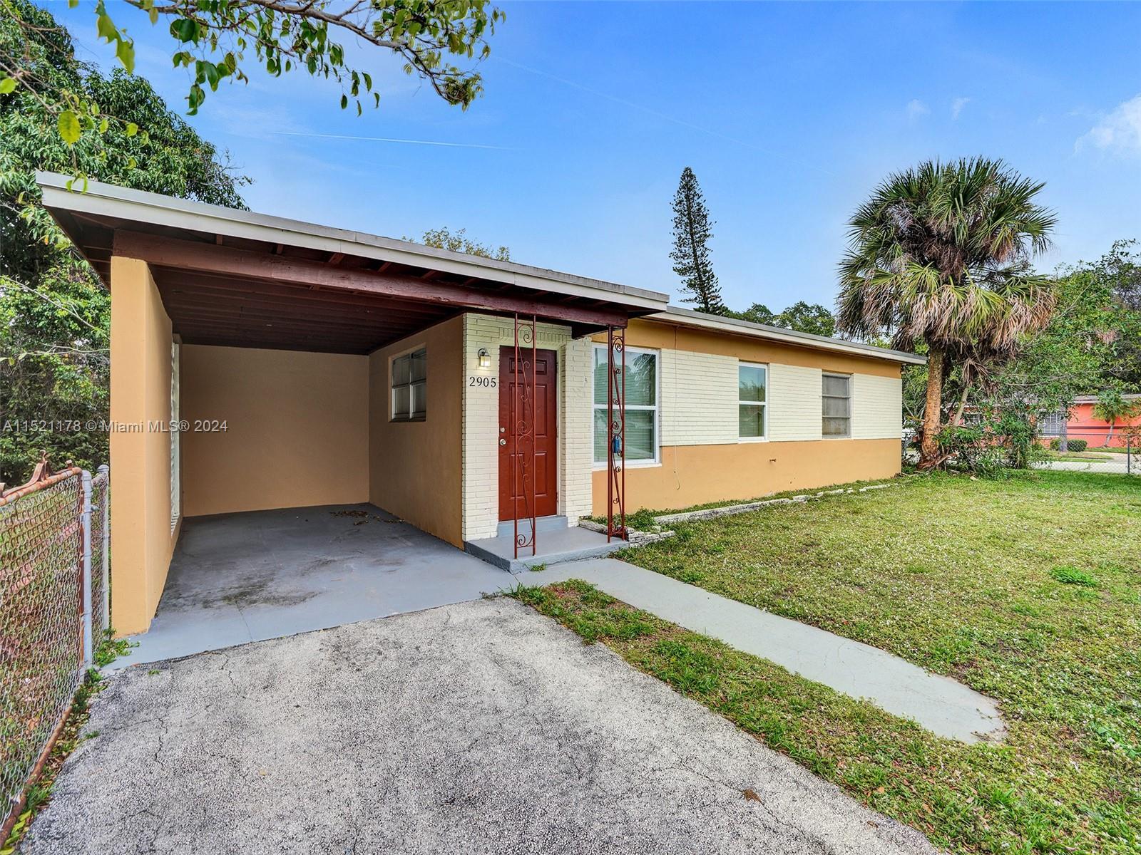 2905 Nw 5th St St, Fort Lauderdale, Broward County, Florida - 3 Bedrooms  
1 Bathrooms - 