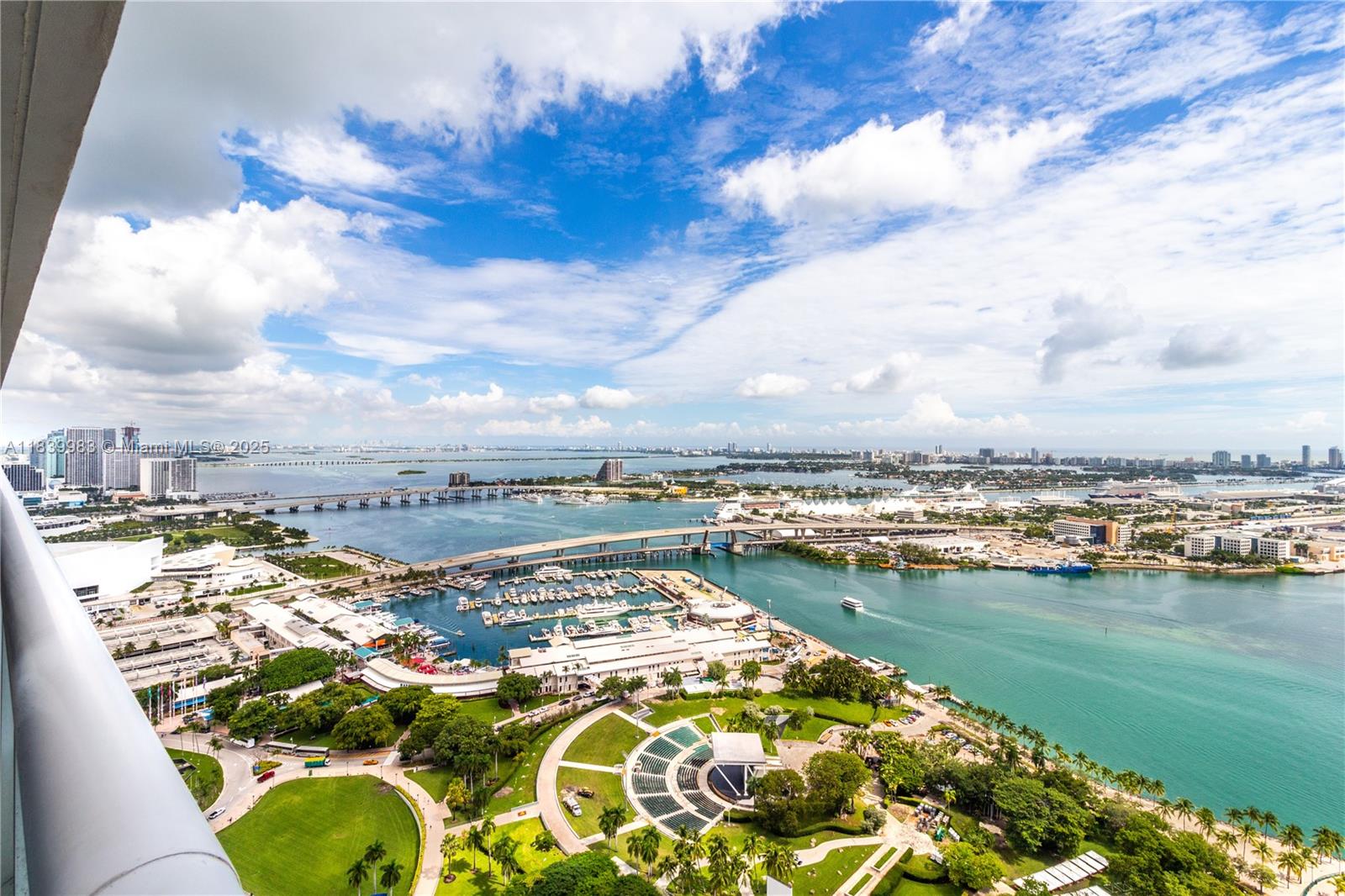 Live above it all in this stunning 2BR + den, 2BA condo at 50 Biscayne with 1,332 SF and spectacular direct East-facing views from every room. This high-floor residence features floor-to-ceiling windows, a spacious split floor plan, open kitchen, and large bedrooms with ensuite baths and walk-in closets. Enjoy resort-style amenities: infinity-edge pool with cabanas, hot tub, two clubrooms, billiards, fitness center, yoga/pilates studio, sauna, steam room, 24/7 concierge, valet, and security. Located in the heart of Downtown Miami, you're just steps to Bayfront Park, FTX Arena, PAMM, Whole Foods, Frost Museum, and the MetroMover. Quick drive to Brickell, SoBe, Wynwood, Design District, Coconut Grove, and MIA.