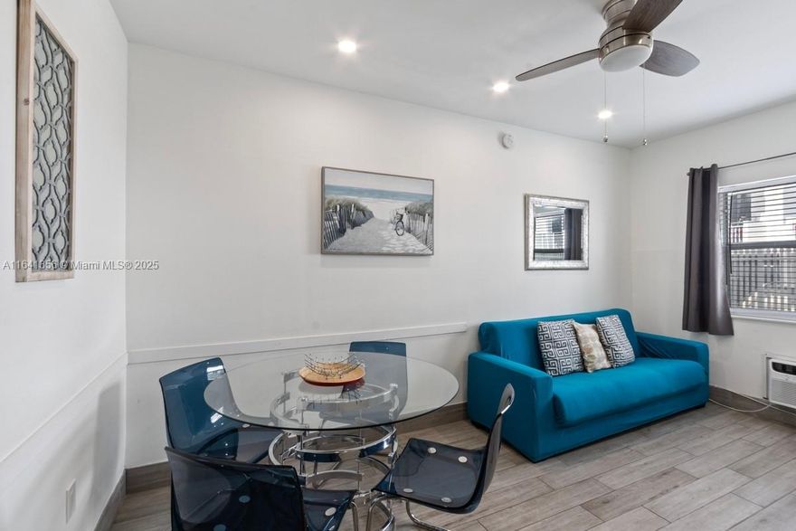 Spectacular 1 Bed / 1 Bath fully remodeled, include furniture. Great investment opportunity with a legal Airbnb permit in South Point with a private pool and beach access with lounge chairs and umbrellas. Great location; right in the coveted South point area within a short walk from all of the desired restaurants and bars, without ever needing a car. **INVESTMENT...LOCATION...No restrictions.