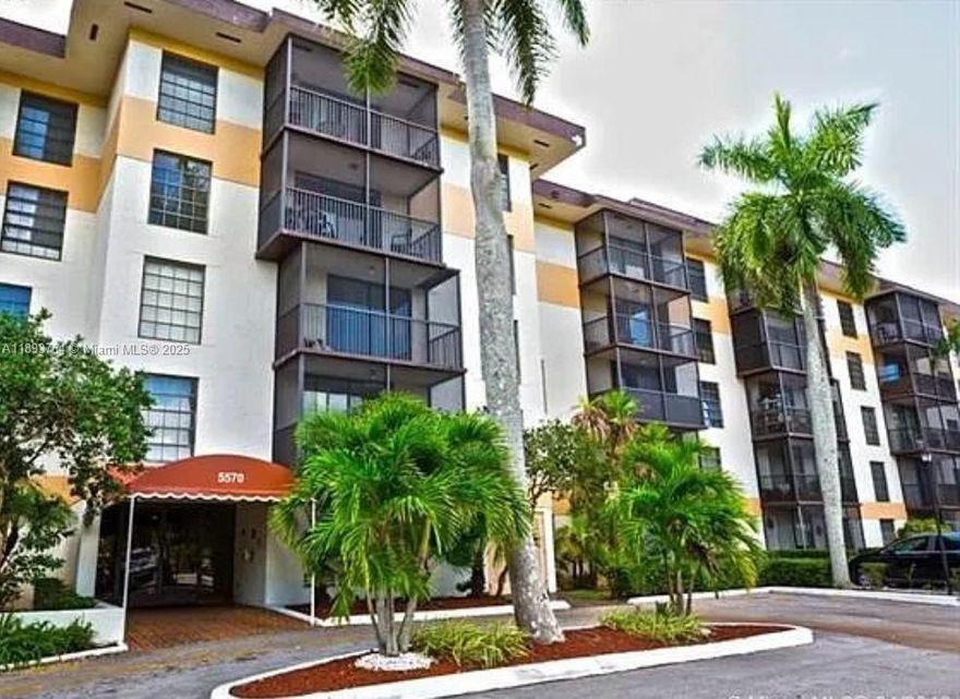 Beautifully updated unit featuring a bright living-dining area, an upgraded kitchen with stainless steel appliances, and a large bedroom with a walk-in closet. Enjoy tile and wood flooring throughout, and a stylish bathroom with a walk-in shower and elegant finishes. The unit also includes an in-unit washer and dryer for your convenience. Relax on your private balcony with roll-down shutters. Additional highlights include central A/C (2 years old), electric water heater, and extra storage on the same floor. Assigned parking included. Located in a gated community with 24-hour screened security and great amenities—swimming pool, tennis courts, and gym. **Unit is currently rented for $1,500/month until January 31, 2026**, offering excellent investment potential.