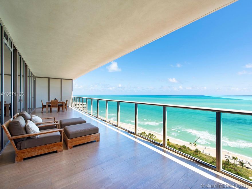 Stunning in every possible way! This spectacular high floor flow-through ocean front residence at the prestigious St. Regis Bal Harbour is filled with high quality craftsmanship and great attention to detail throughout. This 3 bedrooms, 3.5 bathrooms residence boasts endless ocean and gorgeous sunset views from two separate 500+ sf (each)balconies. Gorgeous master suite facing the ocean, impeccable large kitchen with Subzero and Miele appliances. a Must see!

The St. Regis include superb amenities, a 14,000-square-foot Remède Spa, gourmet cuisine at Atlantikós and BH Burger Bar, 3 pools, including a separate pool for owners, beautifully appointed Oceanfront Day Villas and signature St. Regis Butler service. All of this, in one of the most distinguished neighborhoods in South Florida.