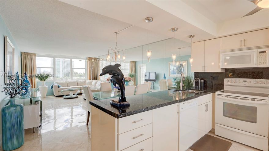 2/2 REMODELED UNIT OFFERED TURNKEY AND DESIGNER FURNISHED AND DECORATED. OPEN KITCHEN WITH SLEEK KITCHEN CABINETS AND GRANITE COUNTER TOPS. VIEWS OF OCEAN, INTRACOASTAL AND CITY SKYLINE. UPDATED BATHROOMS.  MURPHY BED IN GUEST BEDROOM. NEWER A/C, HOT WATER HEATER AND ELECTRIC PANEL. HURRICANE IMPACT WINDOWS AND DOORS AS WELL AS HURRICANE SHUTTERS ON BALCONY. COVERED PARKING. STEPS FROM SANDY BEACH AND IDEALLY LOCATED FROM NEWLY REDEVELOPED ATLANTIC PIER, SHOPS, CAFES, RESTAURANTS. AMENITIES INCLUDE POOL, BBQ AREA, EXTRA STORAGE. SEPARATE EXTERIOR A/C ROOM. GRANADA HOUSE HAS COMPLETED THE CONCRETE RESTORATION. LAUNDRY ROOM ON EVERY FLOOR.